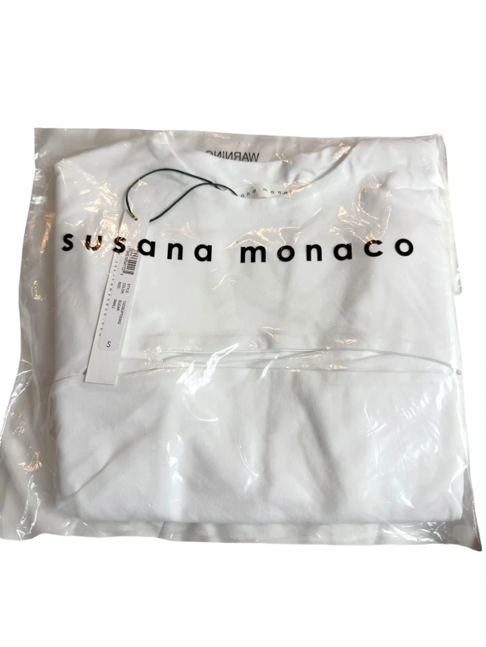 NWT Sugar White Cutout Long Sleeve Crop Top Small Fitted Stretch Going Out Chic - Picture 4 of 8